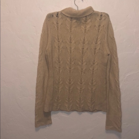 theory Cream Knit Sweater Small - Picture 3 of 5